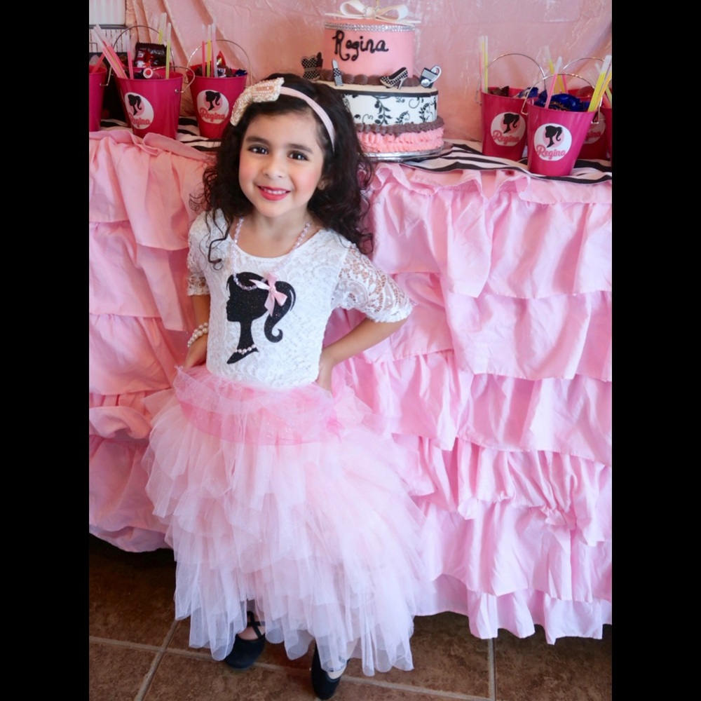 Barbie Tutu Long Dress Size 5/6
